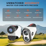 Pinyuan Golf Rangefinder With Slope 1200 Yard Magnet Stripe SH117 - Black/white. Fixed Price $69.55.