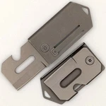 Dog Tag Pocket Knife Folding 2.2IN Grey Mini Box Cutter Tool Bottle Opener. Fixed Price $11.76.