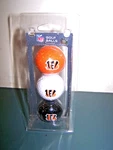 Nfl Cincinnati Bengals 3 Pack Golf Balls Nip Nos. Fixed Price $14.99.