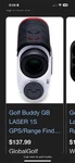 Golf Buddy Laser 2S Rangefinder With Quick Grab Magnet Pin Vibration. Fixed Price $55.00.