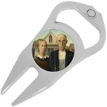 American Gothic Golf Ball Marker Divot Repair Tool Bottle Opener. Fixed Price $15.88.
