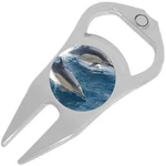 Dolphins Golf Ball Marker Divot Repair Tool Bottle Opener. Fixed Price $15.88.