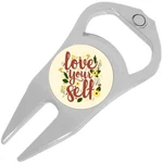 Love Your Self Golf Ball Marker Divot Repair Tool Bottle Opener. Fixed Price $15.88.