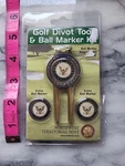 Northwest Territorial Mint Us Navy Golf Divot Tool & 3 Ball Markers Kit New. Fixed Price $12.81.