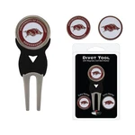 Team Golf Ncaa Arkansas Razorbacks Divot Tool With 3 Ball Markers Set. Fixed Price $11.99.