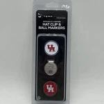 Houston Cougars Team Effort Ncaa Hat Clip And Ball Markers - New In Package X1. Fixed Price $16.99.