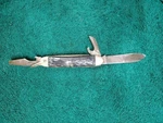 Vnt Multi Tool Knife High Carbon Steel Can, Bottle Opener With Screwdriver, Awl. Fixed Price $12.95.