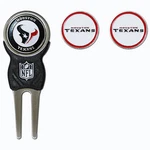Houston Texans Nfl Team Golf Divot Tool With 3 Magnetic Ball Markers. Fixed Price $15.00.