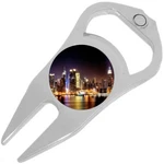 City Night Lights Golf Ball Marker Divot Repair Tool Bottle Opener. Fixed Price $15.88.