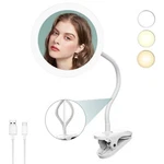 6.5" Clip-on Magnifying Vanity Mirror 5X Magnification, Usb Rechargeable, L.... Fixed Price $59.75.