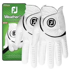 Footjoy Men Weathersof 2-PACK Golf Glove, White,left Medium,worn On Hand. Fixed Price $22.00.