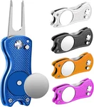 Folding Golf Divot Tool Multifunctional W/ Quick Release, Magnetic Ball Marker. Fixed Price $7.49.