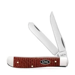 Case Cutlery Mini Trapper Red Burlap Pocket Knife Folding Blade Collectible Tool. Fixed Price $83.99.