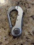Carabiner Golf Multi-tool W/ Magnetic Ball Marker, Divot & Cigar Cutter. Fixed Price $25.00.