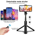 360 Rotation Selfie Stick Tripod Compatible With Iphone, Android, Small Camera. Fixed Price $28.45.
