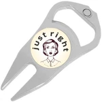Just Right Golf Ball Marker Divot Repair Tool Bottle Opener. Fixed Price $15.88.