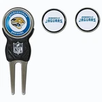 Jacksonville Jaguars Nfl Team Golf Divot Tool With 3 Magnetic Ball Markers. Fixed Price $15.00.