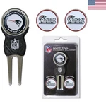 Nfl Golf Divot Tool & 3 Double-sided Ball Markers Patriots Edition. Fixed Price $28.04.