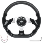Wekani D 12.5" Golf Cart Steering Wheel For Club Ezgo Yamaha W/ Wrench+screw. Fixed Price $58.06.