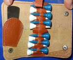 Vintage Leather Golf Holder, 12 Unique Plastic Tees And Divot Tool,. Fixed Price $34.99.