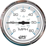 Faria Chesapeake White 4" Gauge - 60 Mph Gps Speedometer F33839. Fixed Price $139.99.