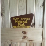 Mount Rainier National Park Washington Sign. Fixed Price $29.99.