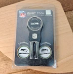 Seattle Seahawks Golf Divot Tool With 3 Magnetic Ball Markers - Nfl Team. Fixed Price $18.50.