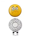 Golf Hat Clips (2) Ball Marker Magnetic Bad Shot Emoji. Fixed Price $15.00.