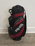 Ping Traverse Cart Bag 14-WAY Divider Golf White Black Red With Strap. Fixed Price $119.99.