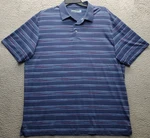 Roundtree Yorke Golf Performance Polo Shirt Mens Xlt Multi Striped Short Sleeve. Fixed Price $17.49.