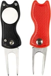 2-PACK Golf Divot Repair Tool With Magnetic Ball Marker Foldable Pop-up. Fixed Price $12.24.