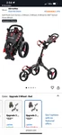 Xdrivemax Golf Push Cart 3 Wheel Folding Nib. Fixed Price $95.00.