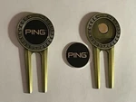 (1) Rare Karsten Ping Divot Tool & 1" Flat Coin Style Golf Marker - Beauty!. Fixed Price $14.00.