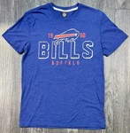 Buffalo Bills Shirt Mens Small Blue Nfl Team Apparel 1960 Distressed Logo Tee. Fixed Price $19.00.