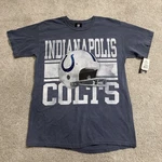 Indianapolis Colts T-shirt Mens Blue Nfl Team Apparel Throwback Helmet Tee Nwt. Fixed Price $17.99.