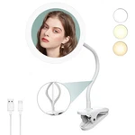 6.5" Clip-on Magnifying Vanity Mirror 5X Magnification, Usb Rechargeable, L.... Fixed Price $64.61.