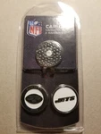 Nfl New York Jets Golf Hat Magnetic Clip W/ 2 Double Sided Ball Markers. Fixed Price $17.95.