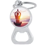 Yoga Meditation Beach Bottle Opener Keychain - Metal Beer Bar Tool Ring. Fixed Price $15.88.