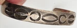 Vintage Navajo Sterling Bracelet Hand Stamped Cuff Makers Mark Bl. Fixed Price $85.00.