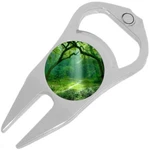 Forest Trees Grass Golf Ball Marker Divot Repair Tool Bottle Opener. Fixed Price $15.88.