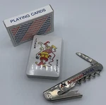 Vintage American Airlines Bottle Opener Corkscrew Galley Tool And Playing Cards. Fixed Price $12.00.