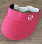 Callaway Golf Visor Adjustable Pink White Logo Lightweight Women Pre Owned. Fixed Price $15.00.