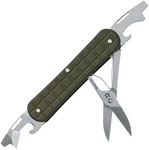 Fox Vulpis Green Folding Knife Multi-tool Scissors Bottle Opener. Fixed Price $62.89.