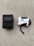 Nikon Coolshot Pro Stabilized Golf Laser Rangefinder White W/ Case Tested Works. Fixed Price $199.99.
