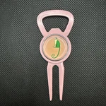 Pink Divot Repair Tool With Magnetic Ball Marker - Monkey. Fixed Price $9.98.