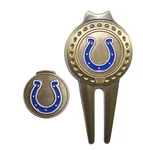 Indianapolis Colts Hat Clip & Divot Tool With Golf Ball Marker Combo. Fixed Price $19.95.