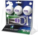 Linkswalker Texas Christian Horned Frogs - 3 Ball Gift Pack With Hat Trick Divot. Fixed Price $29.52.