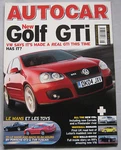 Autocar May 2004 Featuring Vw Golf Gti, Vauxhall Monaro, Noble M400, Pontiac. Fixed Price $8.05.