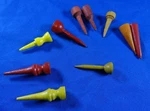 Antique Vintage Golf Tees, 10 Unique Wood "pro Tees". Factory Seconds. Fixed Price $34.99.