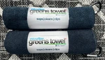 2 Pack Dark Blue / Jet Black Microfiber Golf Towels New Gift Idea. Fixed Price $14.00.